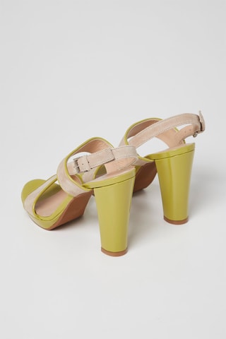 Sandales à talons en nubuck - Nude - Harmont & Blaine