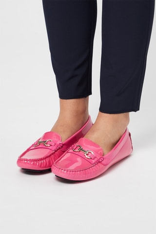 Mocassins en cuir verni - Fuchsia - Harmont & Blaine