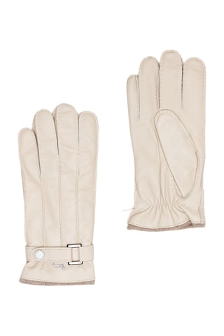 Gants en cuir nappa - Beige