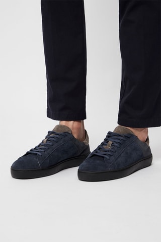 Sneakers en nubuck - Bleu marine - Harmont & Blaine Jeans