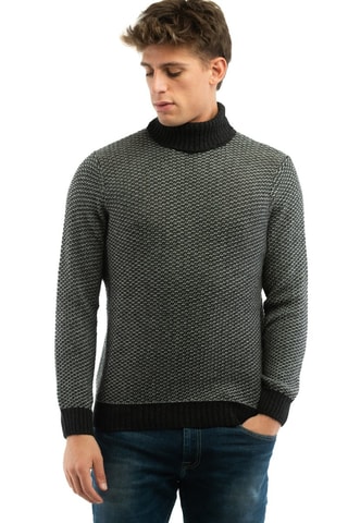 Pull en laine et cachemire - Noir et blanc