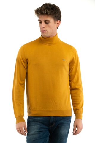 Pull en mérinos - Moutarde