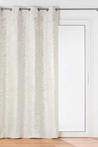 Tenda Marius - Bianco e dorato - 140 x 260 cm