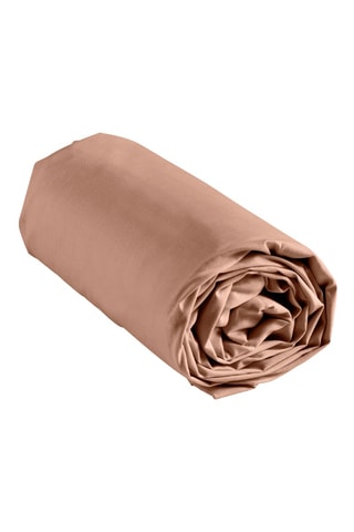 Lenzuolo sotto in cotone 57 fili/cm² Lina - Rosa antico