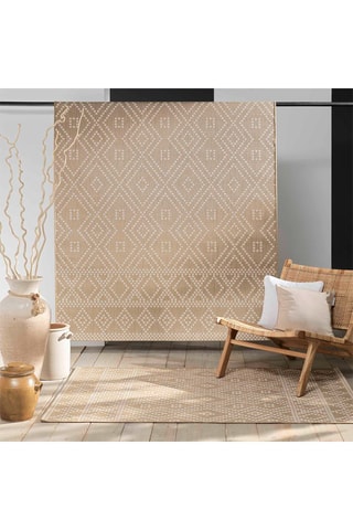 Tapis Tania - Beige et blanc