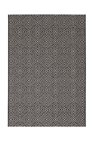 Tapis Aztek - Noir et écru