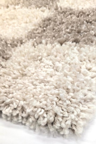 Tapis Damero - Beige et blanc