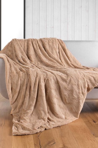 Plaid Foxy - Sabbia - 180 x 220 cm