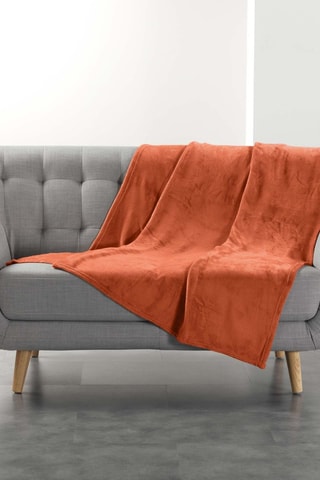 Plaid Flanou - Terracotta - 125 x 150 cm
