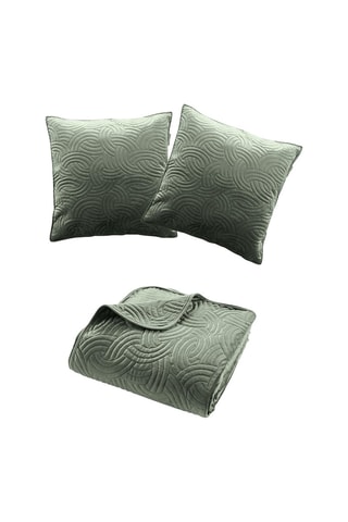 Set copriletto Solange - Verde