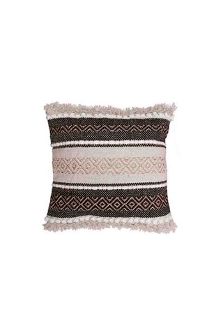 Cuscino sfoderabile Mirage - 
Nero e beige - 40 x 40 cm