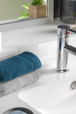 Asciugamano ospite Tendresse - Blu - 30 x 50 cm