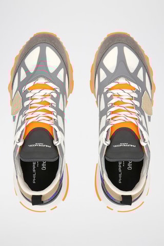 Tennis Rocx - Gris clair et orange