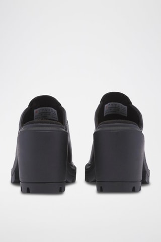 Sabots à talons en cuir - Noir