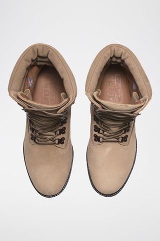 Boots en nubuck - Beige clair