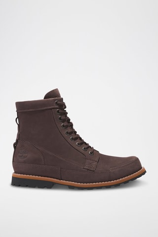 Boots en nubuck - Marron foncé