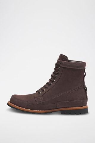 Boots en nubuck - Marron foncé