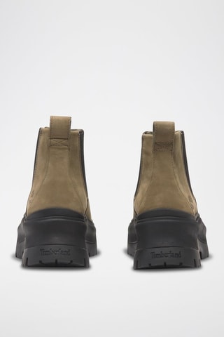 Bottines Chelsea en nubuck - Vert olive