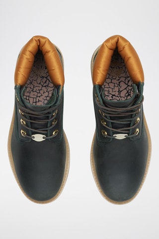 Bottines en nubuck - Vert foncé
