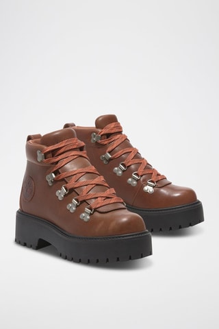 Bottines en cuir - Marron