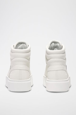 Baskets montantes en cuir - Blanc