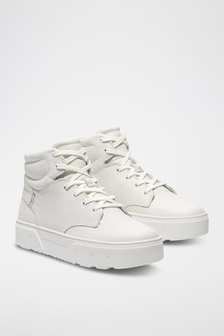 Baskets montantes en cuir - Blanc