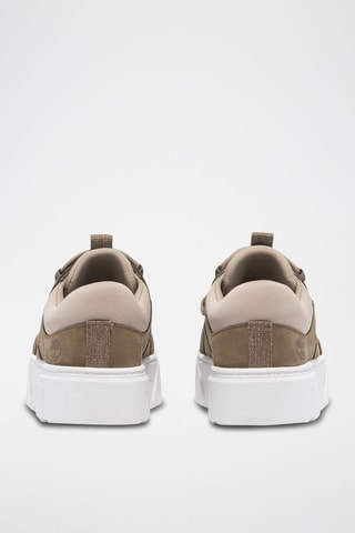 Baskets en nubuck - Vert olive