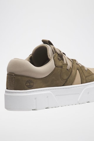 Baskets en nubuck - Vert olive