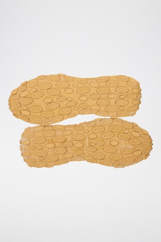 Baskets en cuir de veau Tour - Gris clair et blanc