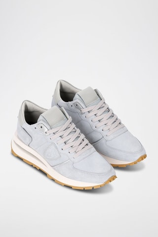 Baskets en cuir de veau nubuck Tropez - Gris