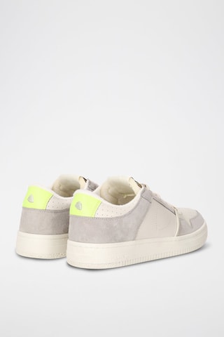 Baskets en cuir La Grande Low - Blanc et gris
