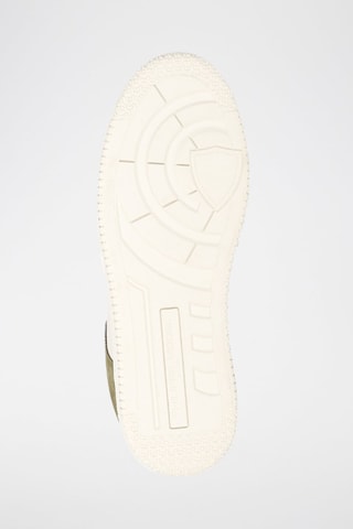 Baskets en cuir La Grande Low - Vert et blanc