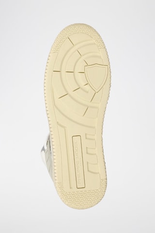 Baskets montantes en cuir La grande - Blanc