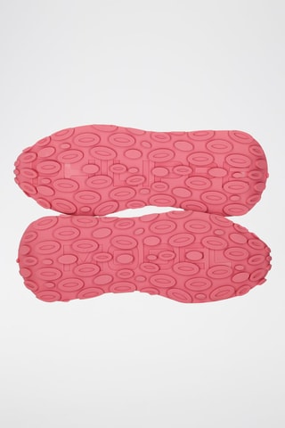 Baskets en cuir de veau nubuck Tropez - Blanc et beige