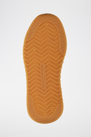 Baskets en cuir de veau nubuck Tropez - Vert clair et gris