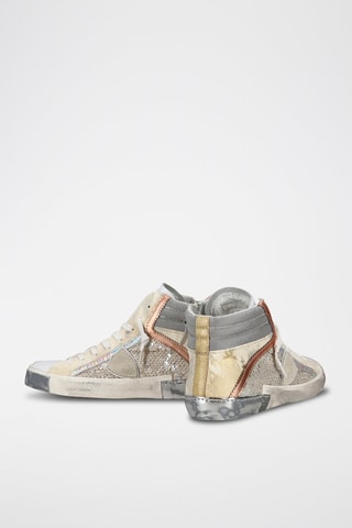 Baskets montantes en cuir PRSX High - Blanc