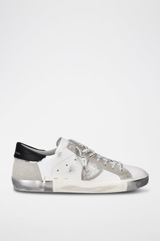 Baskets en cuir de veau Prsx - Blanc