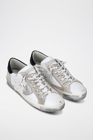 Baskets en cuir de veau Prsx - Blanc