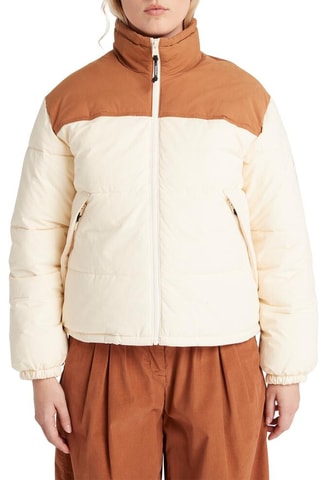 Doudoune - Blanc et camel