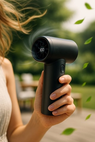 Ventoinha portátil - 5 velocidades - 5 W