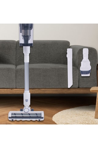 Aspirador vassoura com estação de carregamento e limpeza