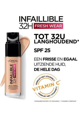Fondotinta Infaillible 32h Fresh Wear - 290 Ambre Doré - 30 ml
