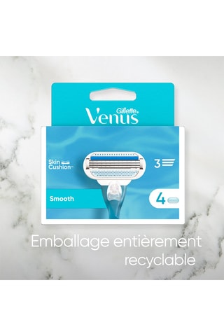 8 lames rasoir de rechangL Venus Smooth Sensitive