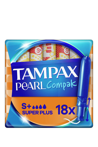 3 x 18 tampons Tampax Compak Pearl -Super Plus