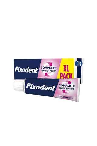 3 x Crème fixative Fixodent Fixation Forte - Goût neutre - 70 g