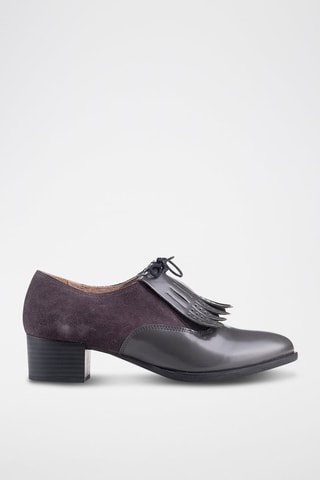 Nubuck Derby’s met Hak Florentic-Serraje - Grijs