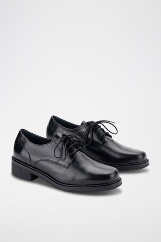 Leren Derby's - Zwart