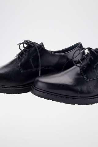 Leren Derby's - Zwart