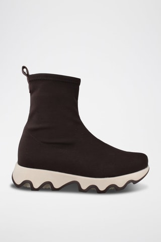 Ténis-meias Ola - Castanho-escuro