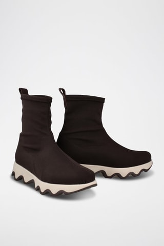 Ténis-meias Ola - Castanho-escuro